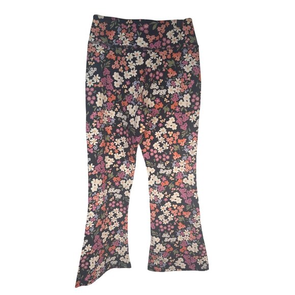 Princess Highway Size 6 Organic Cotton Floral Natalie Navy Flared Pant NWT - Picture 2 of 14